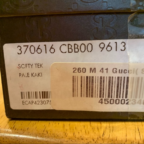 Gucci Sachalian Sport Khaki Suede Driving Loafers‎ 7.5 Men’s - Picture 15 of 16